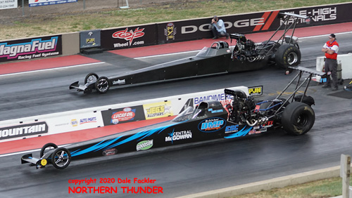 (near lane) Dean Dubbin vs 
(far lane) James Stevens